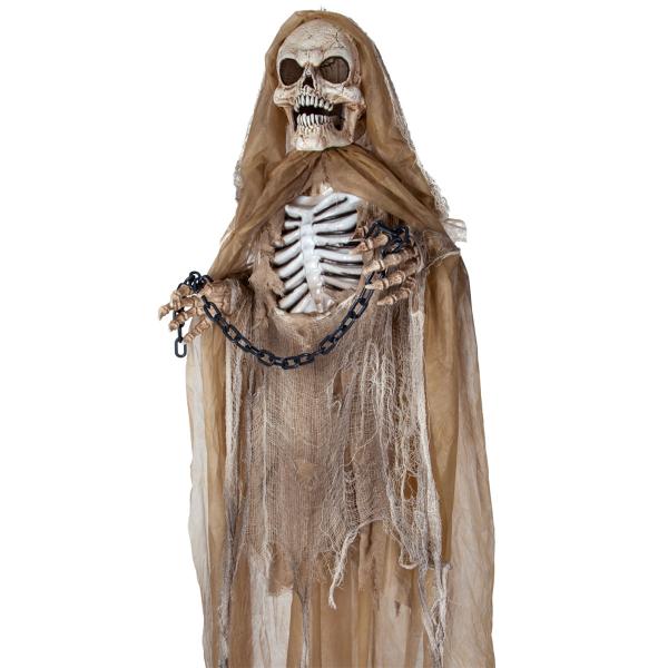 Animeret Hængende Lænket Skelet 183 cm