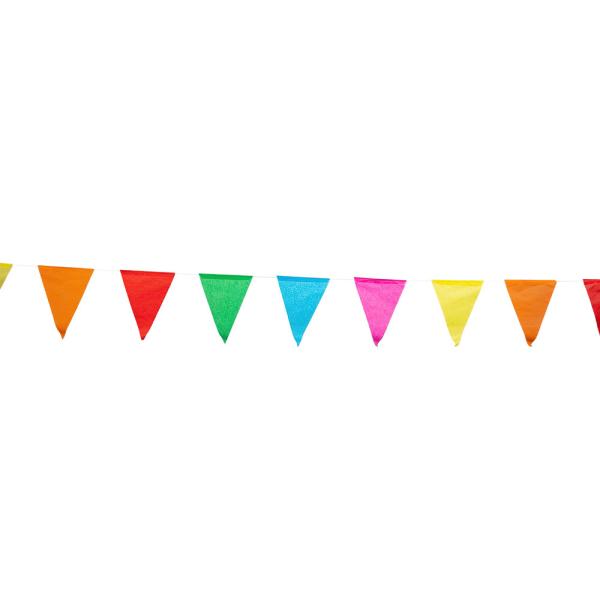 Flagguirlande Farve Mix