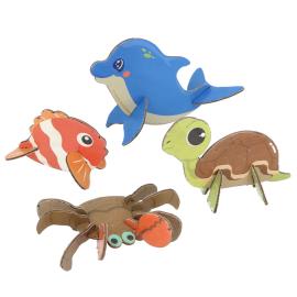 3D Skrabe Puslespil Havliv