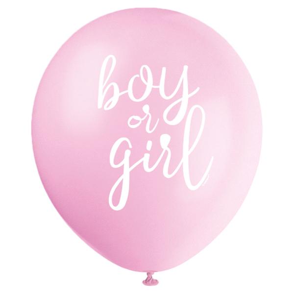 Boy or Girl Balloner Blå & Pink