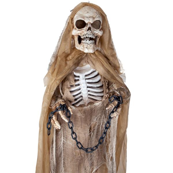 Animeret Hængende Lænket Skelet 183 cm