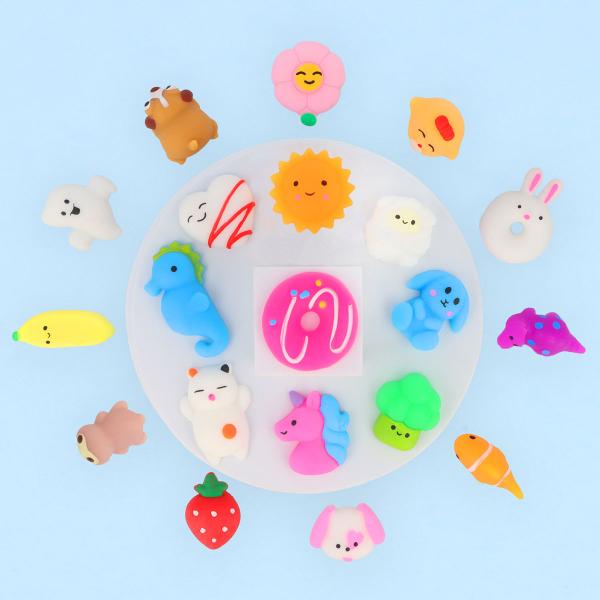 Squishy Stresslegetøj 3-7 cm