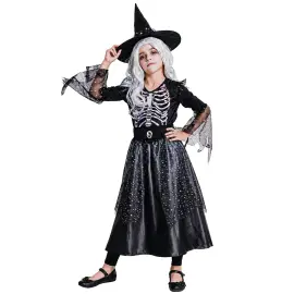 Heksekostume Skelet B&oslash;rn