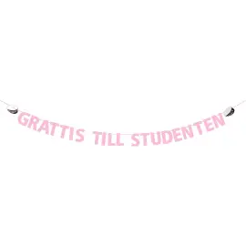 Guirlande Grattis Till Studenten Lyser&oslash;d