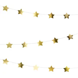 Guirlande Stjerner Guld