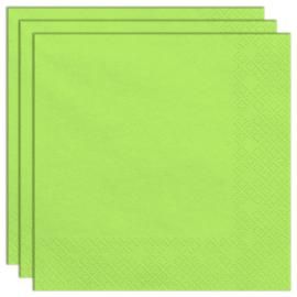 Papirservietter Limegr&oslash;n 20-pak