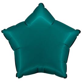 Folieballon Stjerne Satin Smaragdgrøn