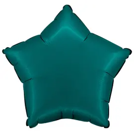 Folieballon Stjerne Satin Smaragdgr&oslash;n
