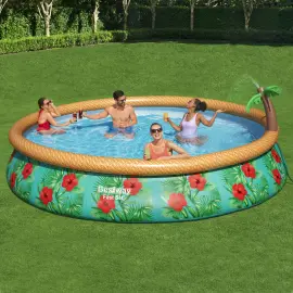 Oppustelig Pool Fast S&aelig;t Paradis Palms