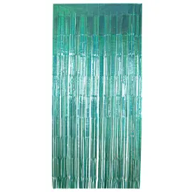 Party Forh&aelig;ng Skimrende Turkis 200x100 cm