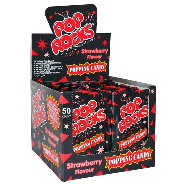 Pop Rocks Poppende Slik Jordbær