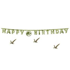Jurassic World Happy Birthday Guirlande 165 x 45 cm