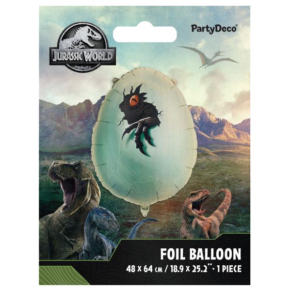 Jurassic World Dinosauræg Folieballon 48 x 64 cm