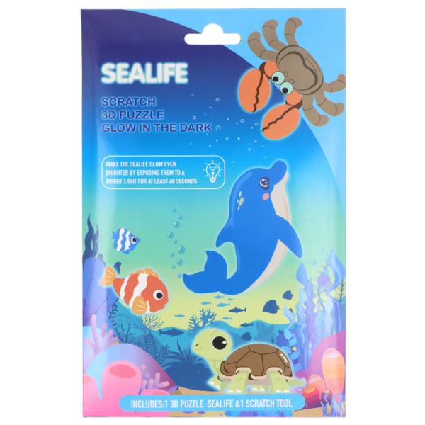 3D Skrabe Puslespil Havliv