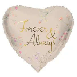 Folieballon Hjerte Forever & Always