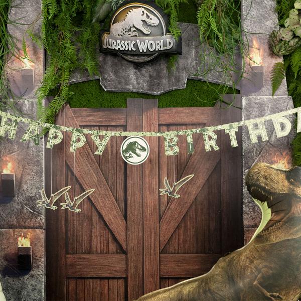 Jurassic World Happy Birthday Guirlande 165 x 45 cm