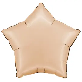 Folieballon Stjerne Satin Nude