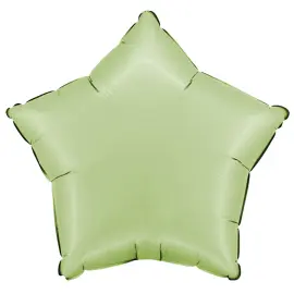 Folieballon Stjerne Satin Olivengr&oslash;n