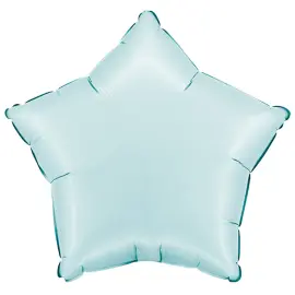 Folieballon Stjerne Satin Pastelblå