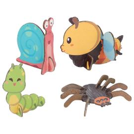 3D Skrabe Puslespil Insekter