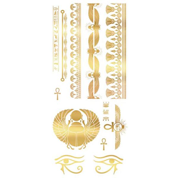 Semi-Permanent Tatoveringer Egyptisk Guld