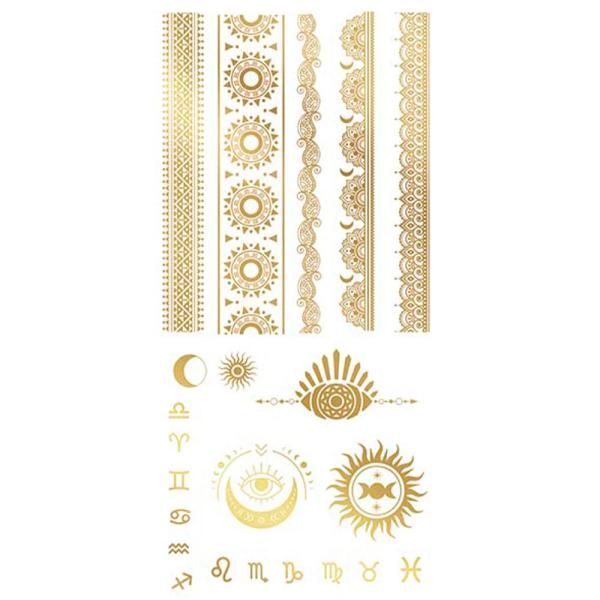 Semi-Permanent Tatoveringer Guld