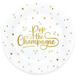 Paptallerkener Pop the Champagne 8-pak