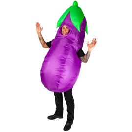 Oppustelig Aubergine Kostume