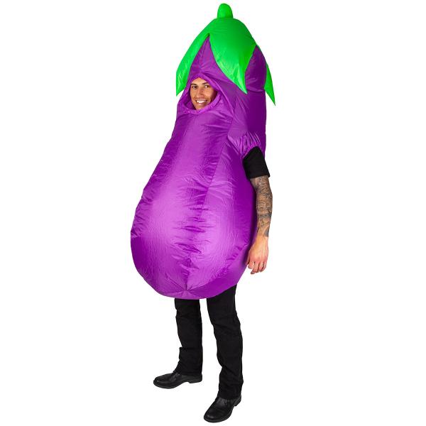 Oppustelig Aubergine Kostume