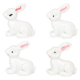 Kanin Hvid 3 cm 4-pak
