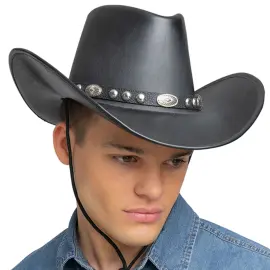 Cowboyhat Kunstl&aelig;der Sort