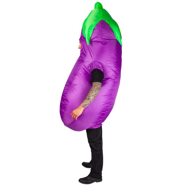 Oppustelig Aubergine Kostume
