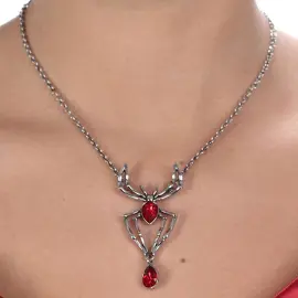 Edderkop Halsk&aelig;de med Juveler