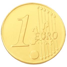 Stor Chokolademønt 1 Euro 21,5g