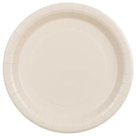 Paptallerkener Beige 23 cm 6-pak