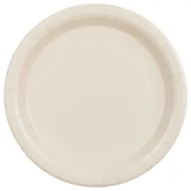 Paptallerkener Beige 23 cm 6-pak