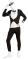 Second Skin Deluxe Tuxedo Kostume Large