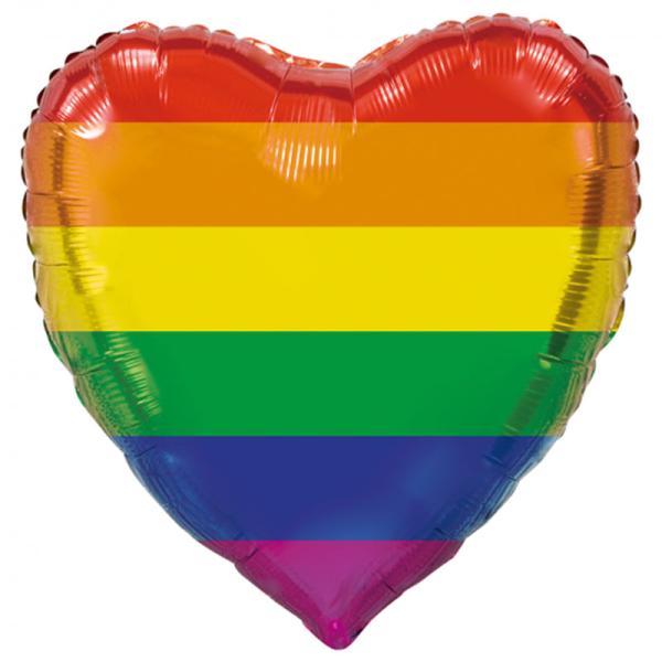 Pride Hjerte Folieballon XL