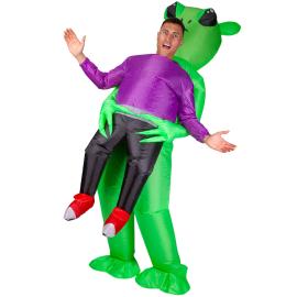 Oppustelig Carry Me Alien Kostume