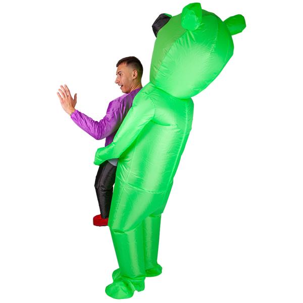 Oppustelig Carry Me Alien Kostume