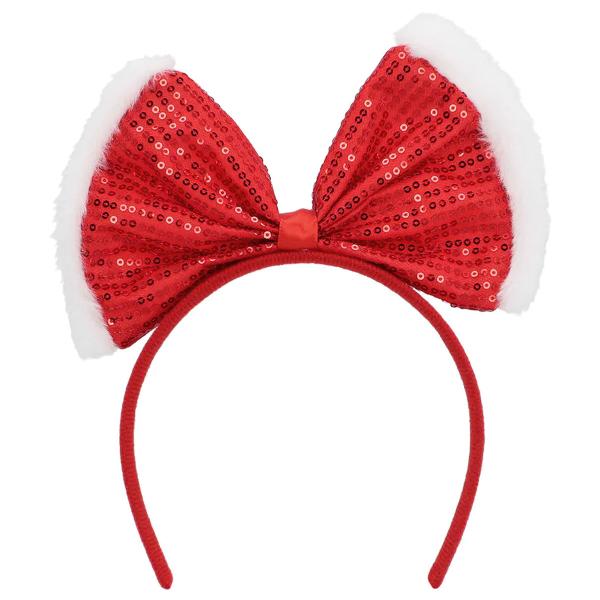 Julehårbøjle med Sløjfe Rød