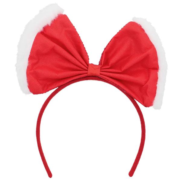 Julehårbøjle med Sløjfe Rød