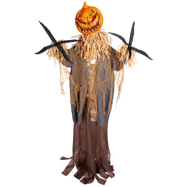 Animeret Ondt Græskar-fugleskræmsel 183 cm