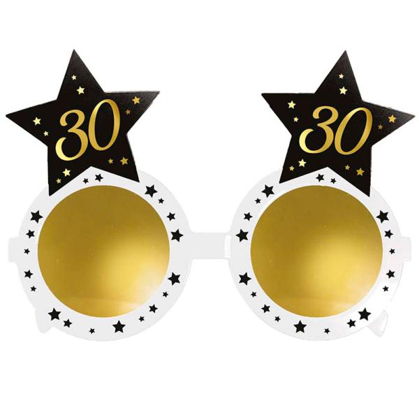 30-års Briller med Stjerner