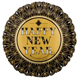 Happy New Year Folieballon Sort