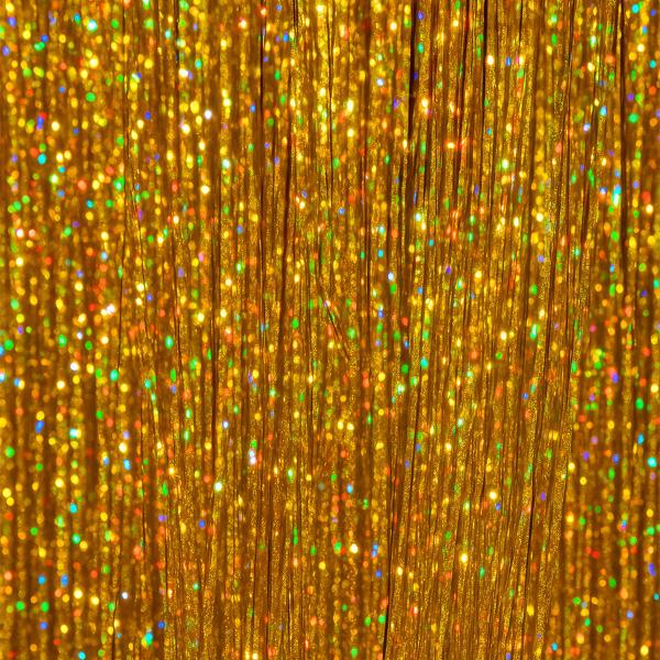 Hårstriber Glitter Guld