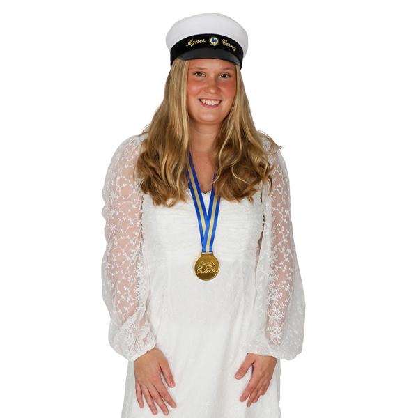 Guldmedalje med Bånd Världens Bästa Lärare 6,3 cm
