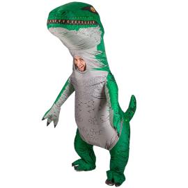 Oppustelig Dinosaur Kostume Grøn