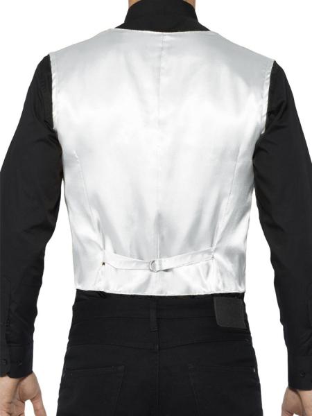 Glitrende Pailletvest Sølv