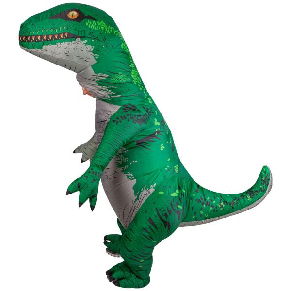 Oppustelig Dinosaur Kostume Grøn